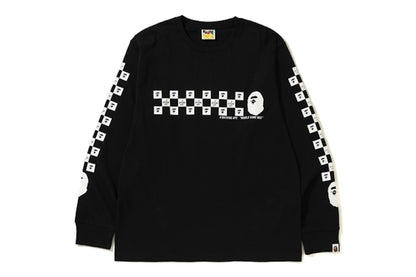 BAPE Checker L/S Tee Black