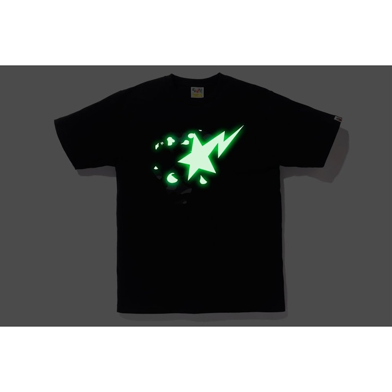 BAPE City Camo Ape Face On Bapesta Tee Black/Black
