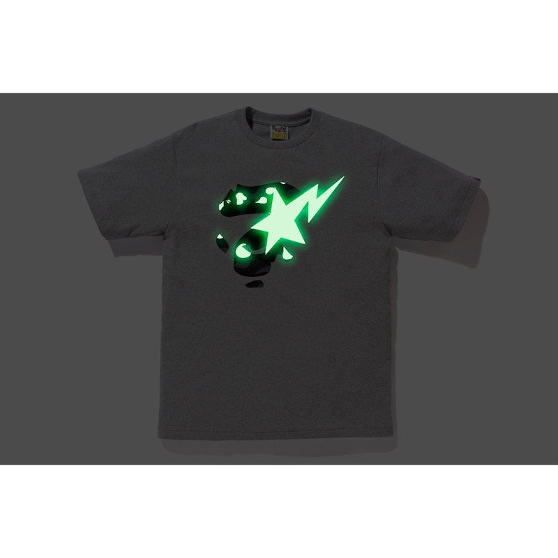 BAPE City Camo Ape Face On Bapesta Tee Grey/Black