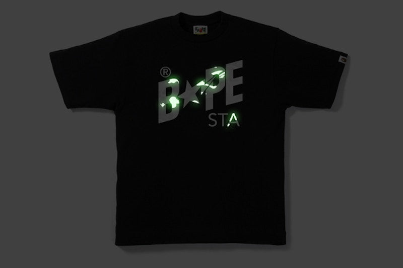BAPE City Camo Bapesta Tee Black