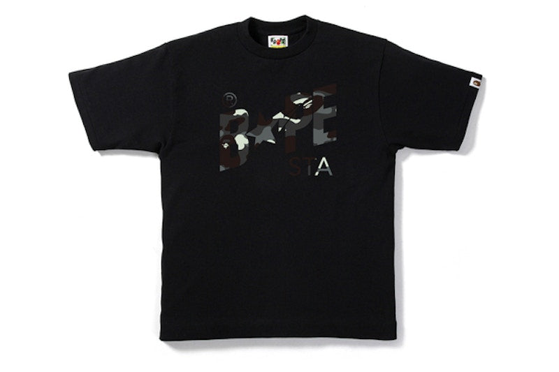 BAPE City Camo Bapesta Tee Black/Camo