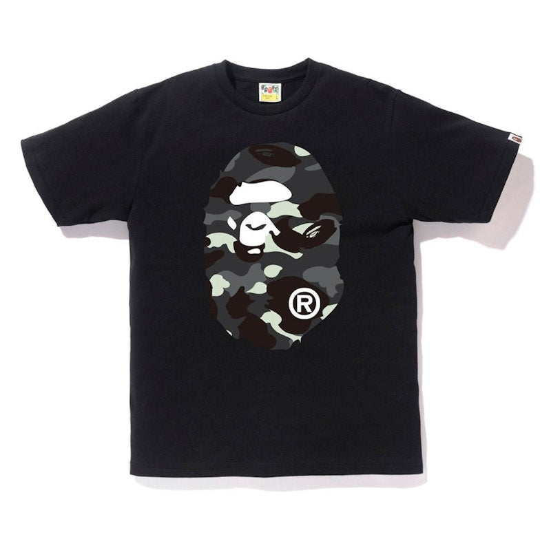 BAPE City Camo Big Ape Head Tee Black/Black