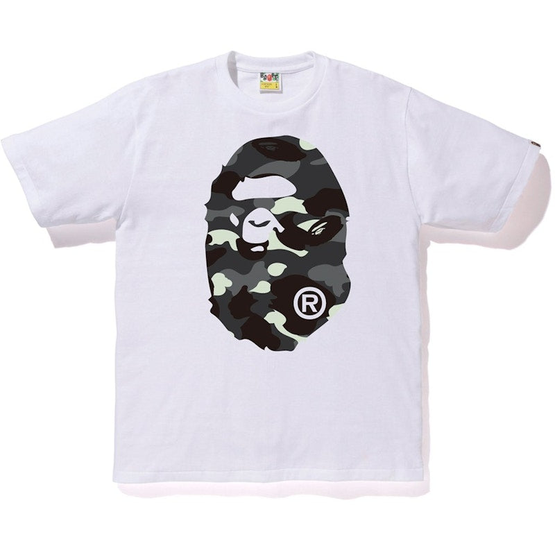 BAPE City Camo Big Ape Head Tee White/Black