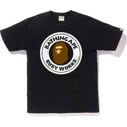 BAPE City Camo Busy Works Tee Black/White