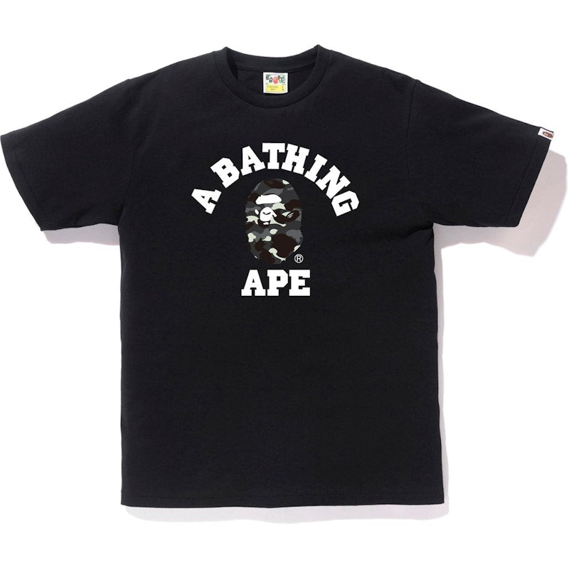 BAPE City Camo College Tee Black/Black