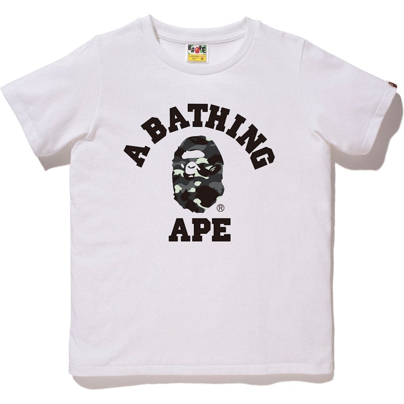 BAPE City Camo College Tee White/Black
