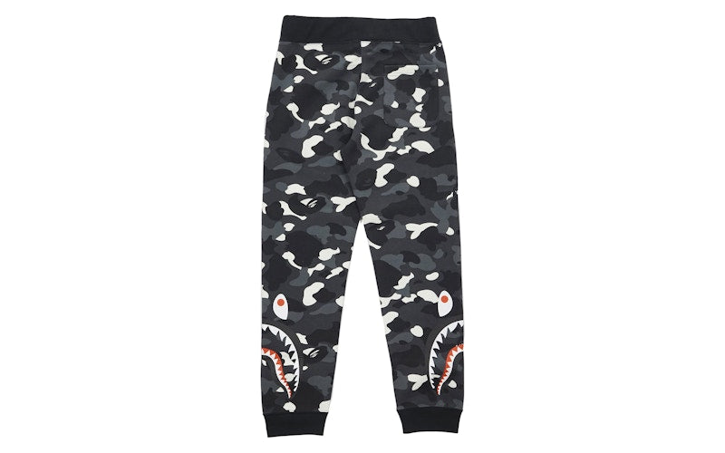 BAPE City Camo Double Shark Slim Sweatpants Black