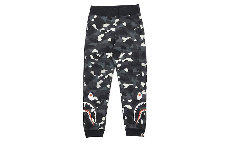 BAPE City Camo Double Shark Slim Sweatpants Black