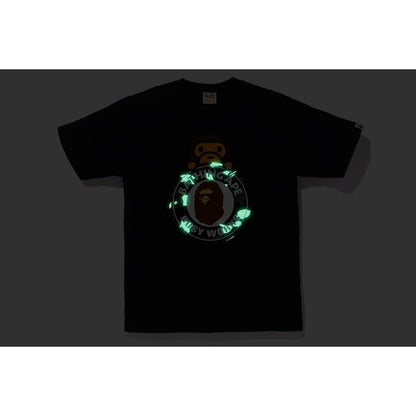 BAPE City Camo Milo On Busy Works Tee Black/Black