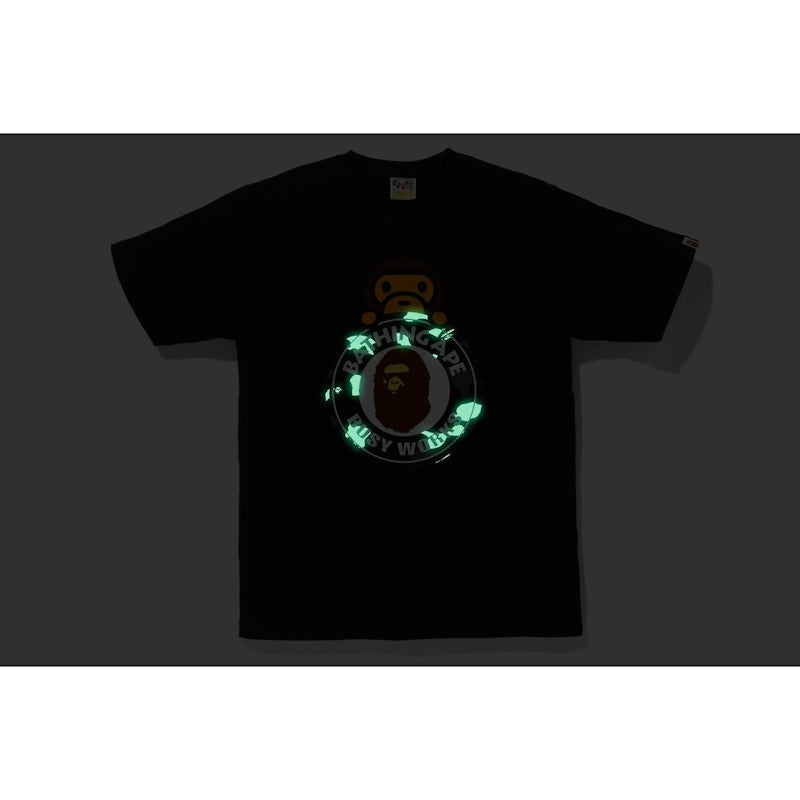 BAPE City Camo Milo On Busy Works Tee Black/Black