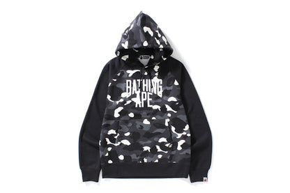 BAPE City Camo Nyc Logo Pullover Hoodie Black