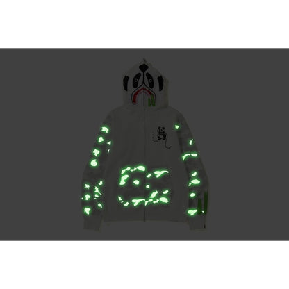 BAPE City Camo Panda Full Zip Hoodie White