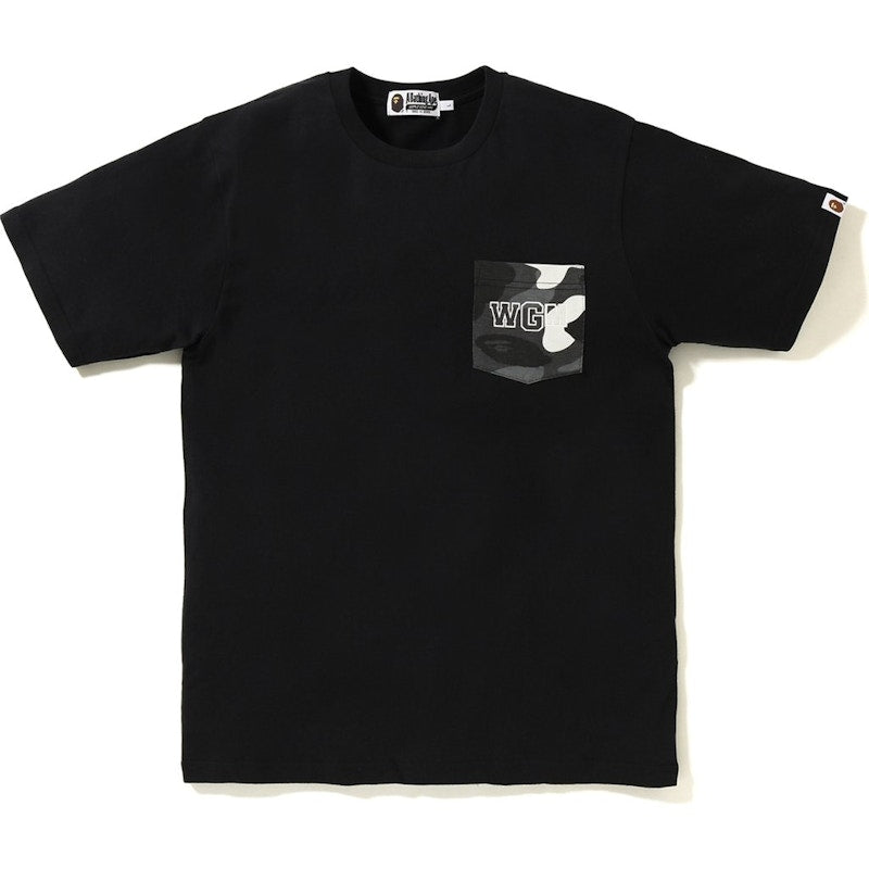BAPE City Camo Pocket Shark Tee Black