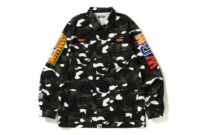 BAPE City Camo Shark Army Shirt Black