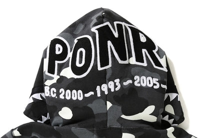 BAPE City Camo Shark PONR Full-Zip Hoodie (FW20) Black