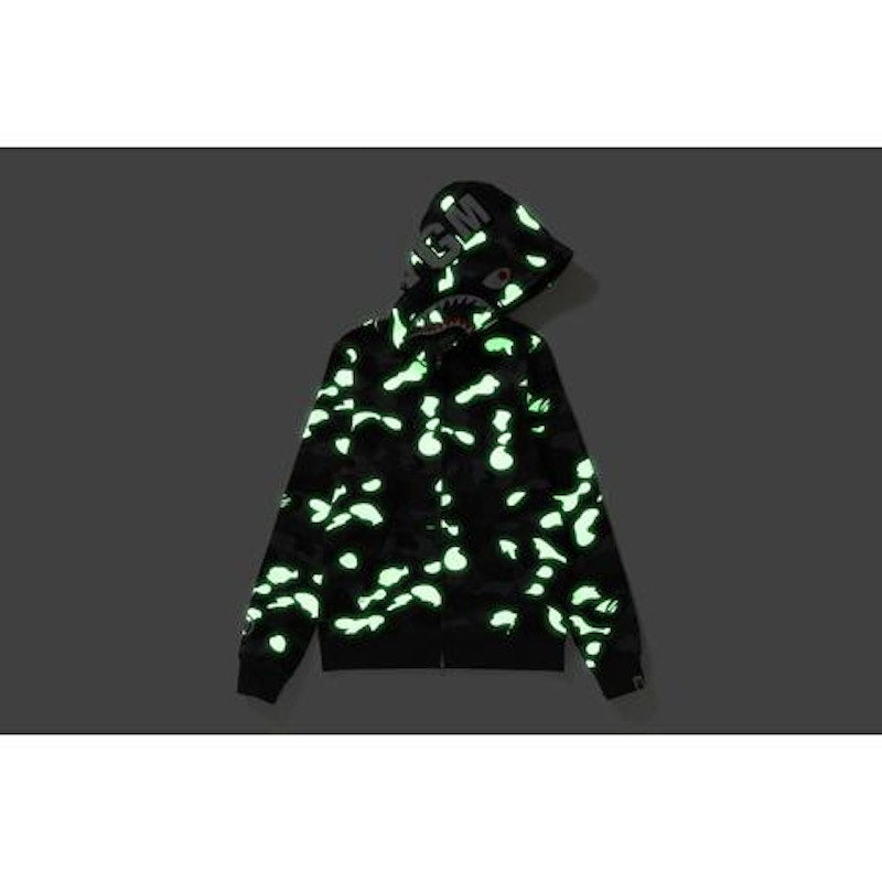 BAPE City Camo Shark WGM Full-Zip Hoodie (FW18) Black