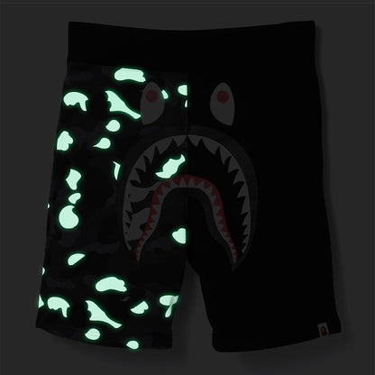 BAPE City Camo Shark Sweat Shorts Black