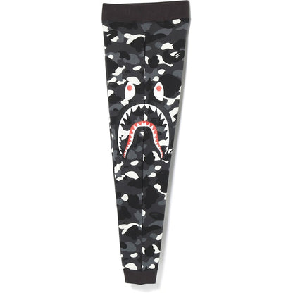BAPE City Camo Side Shark Slim Sweat Pants Black