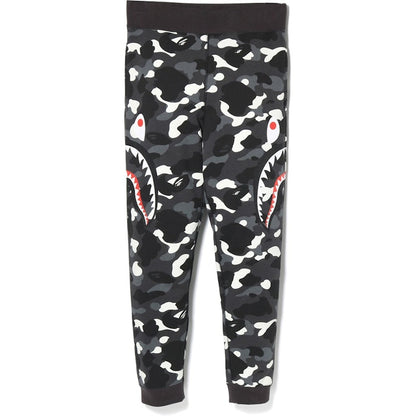 BAPE City Camo Side Shark Slim Sweat Pants Black