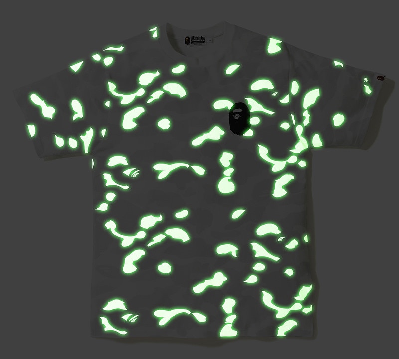 BAPE City Camo Side Slit Ape Head Tee White