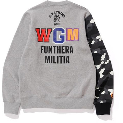 BAPE City Camo Tiger Shark Crewneck Gray