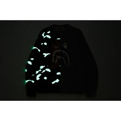 BAPE City Camo Tiger Shark Crewneck Gray