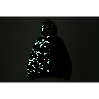 BAPE City Camo Tiger Shark Full Zip Hoodie Black