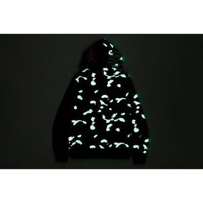 BAPE City Camo Tiger Shark Full Zip Hoodie Black