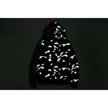 BAPE City Camo Tiger Shark Full Zip Hoodie Gray