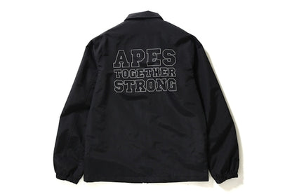 BAPE College Coach Jacket Black