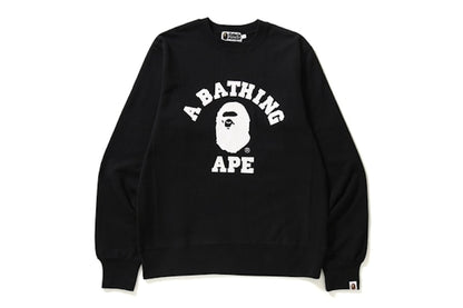 BAPE College Crewneck Black/White