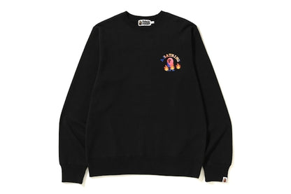 BAPE College Emoji Crewneck Black