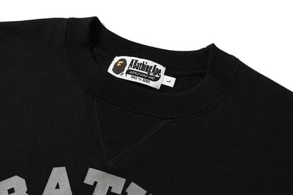 BAPE College Heavy Weight Crewneck Black