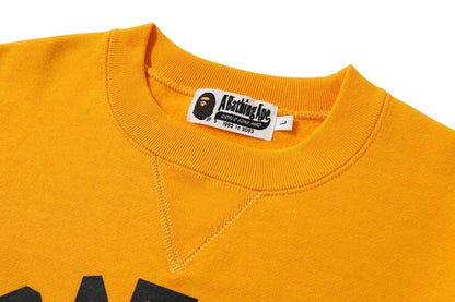 BAPE College Heavy Weight Crewneck Yellow