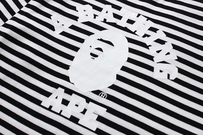 BAPE College Hoop Long Sleeve Tee Black/White