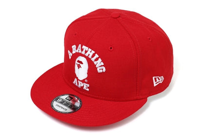 BAPE College New Era Snap Back Cap Red