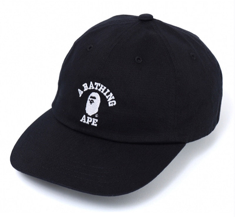 BAPE College Panel Cap Black