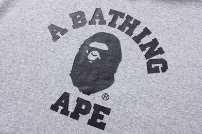 BAPE College Pullover Hoodie Gray