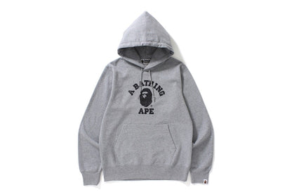BAPE College Pullover Hoodie Gray