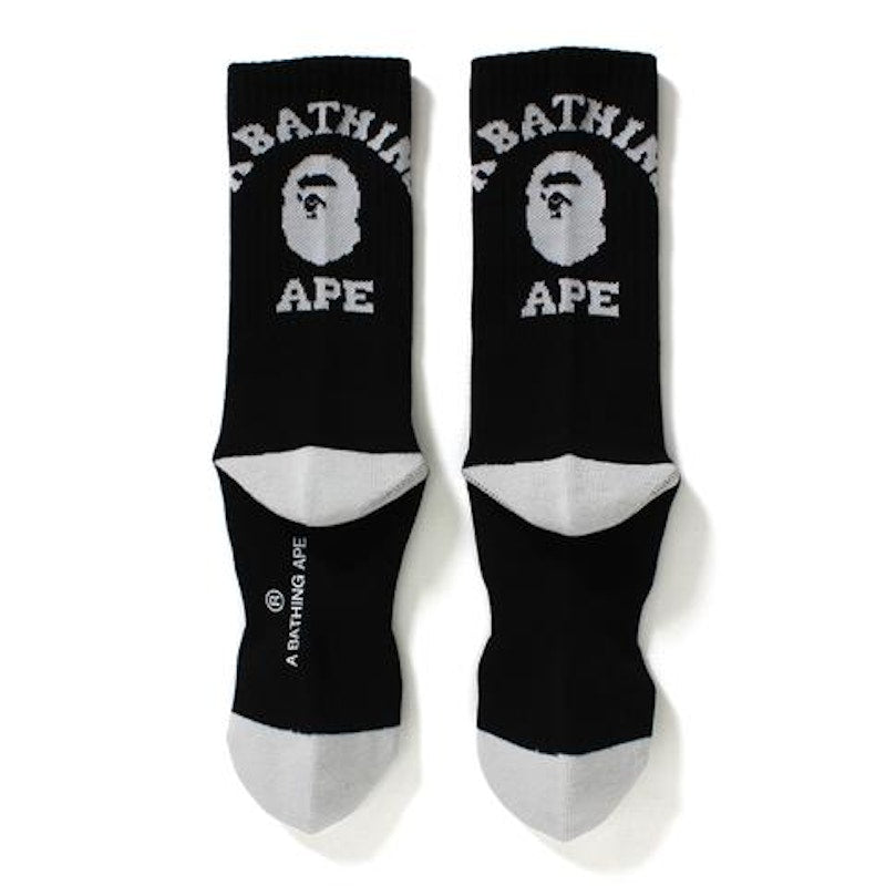 BAPE College Socks Black