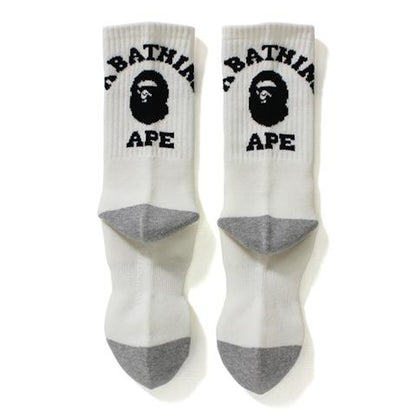 BAPE College Socks Socks White
