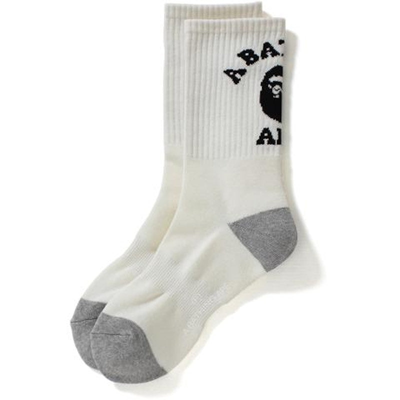 BAPE College Socks Socks White