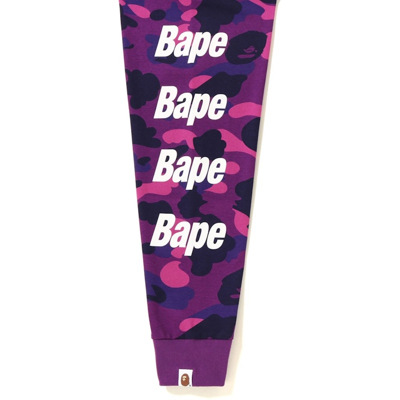 BAPE Color Camo Bape LS Tee Purple