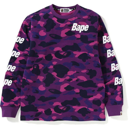 BAPE Color Camo Bape LS Tee Purple