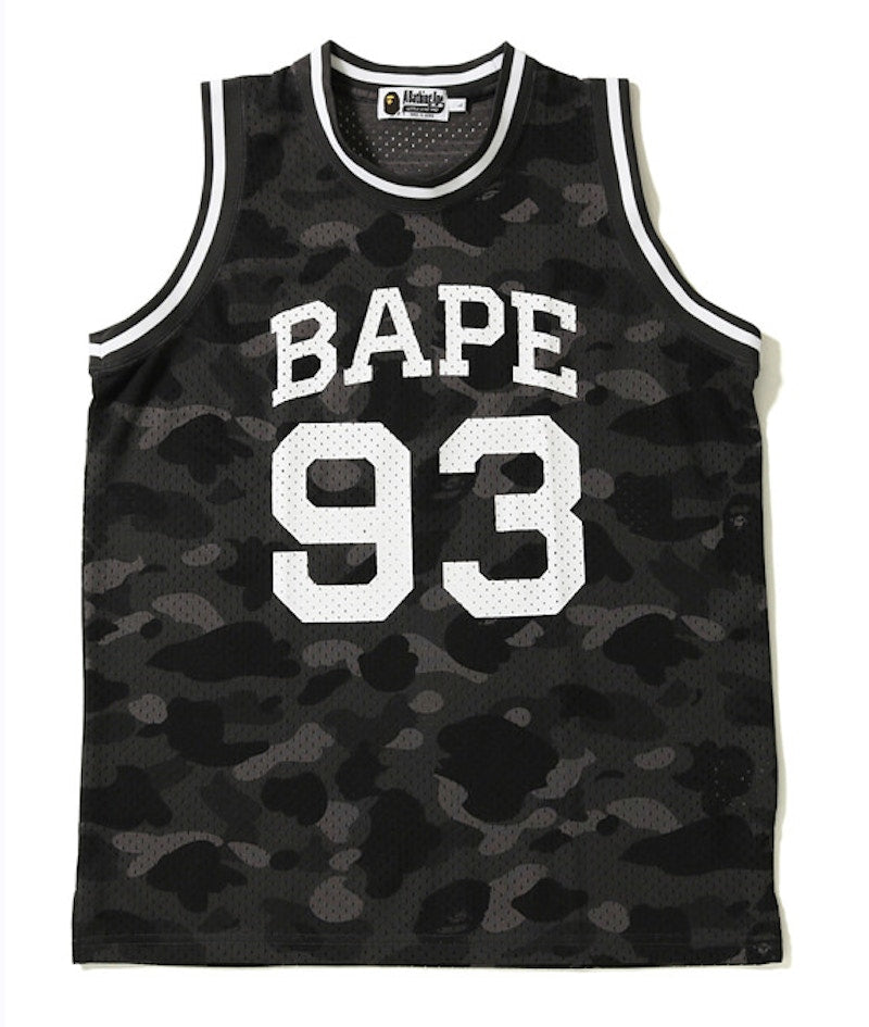 BAPE Color Camo Basketball Tank Top Black