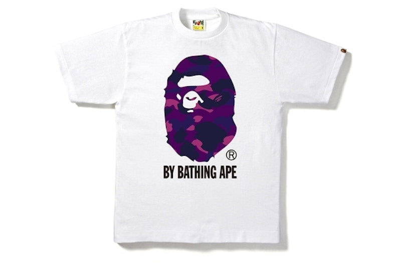 BAPE Color Camo By Bathing Tee White/Purple