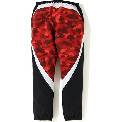 BAPE Color Camo Color Block Pants Red