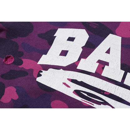 BAPE Color Camo Damage Wide Crewneck Purple