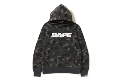 BAPE Color Camo Damage Wide Pullover Hoodie Black
