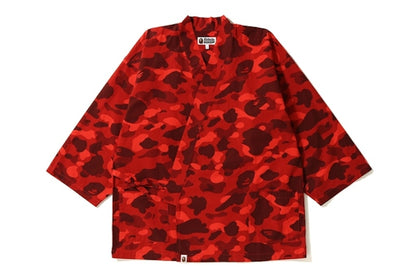 BAPE Color Camo Kimono Shirt Red